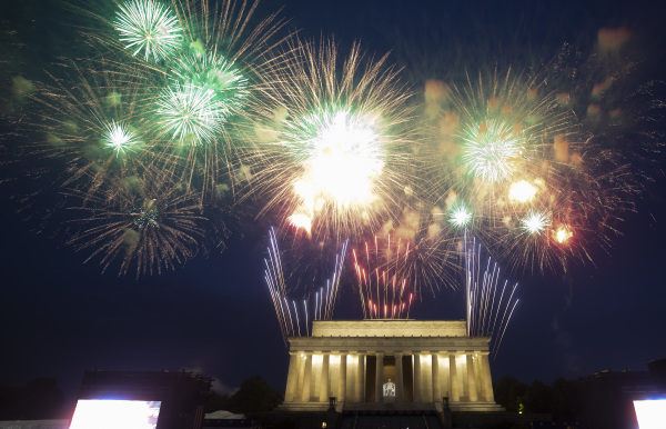 2019美国国庆日“史上最大规模”的烟花表演（图片来源：Tasos Katopodis/Getty Images）