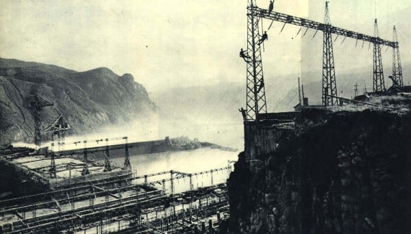 三門峽水利工程，1962年。
