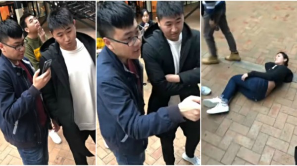 中國小粉紅紐西蘭侮辱衝撞香港女留學生組圖/視頻