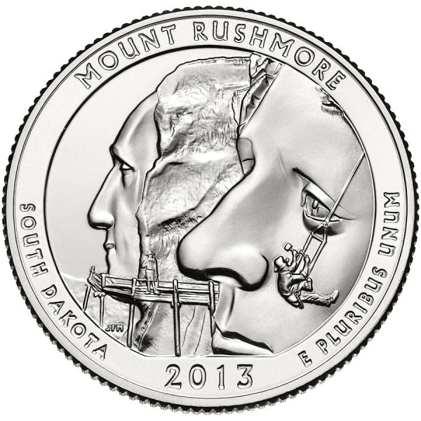 南达科他州拉什莫尔山国家纪念公园流通纪念币