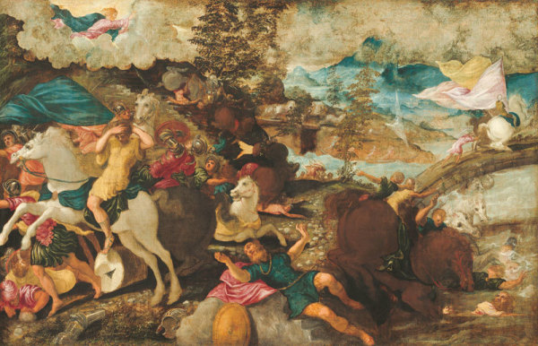意大利画家丁托列托（Tintoretto）绘〈圣保罗的改宗〉（The Conversion of Saint Paul），美国华盛顿国家画廊藏。（公有领域）
