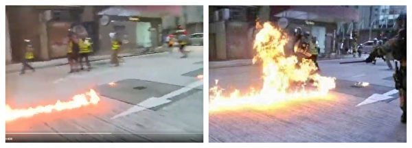 央视11日在其官方微博发文，炮制港警被示威者投汽油弹烧伤的假新闻