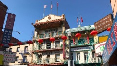 舊金山華埠到處五星旗恍如淪陷區(圖)