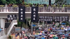 人大831五周年港人自发上街反送中