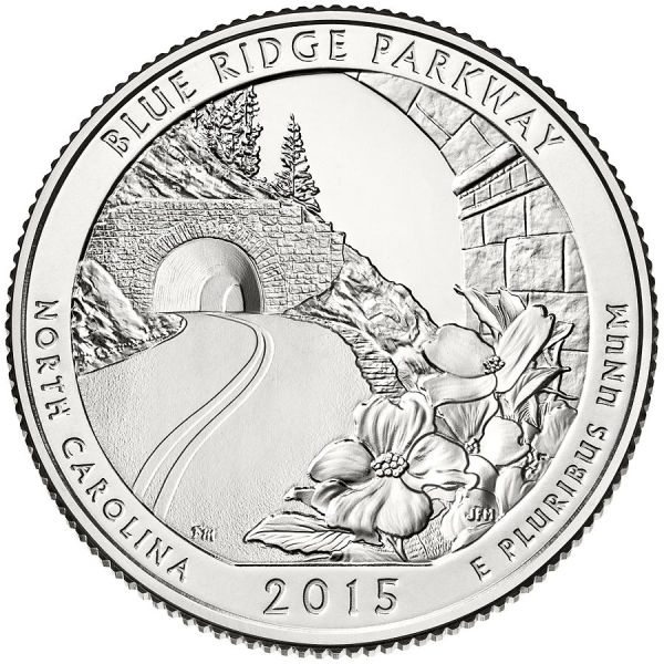 北卡罗莱纳州兰岭山通道流通纪念币