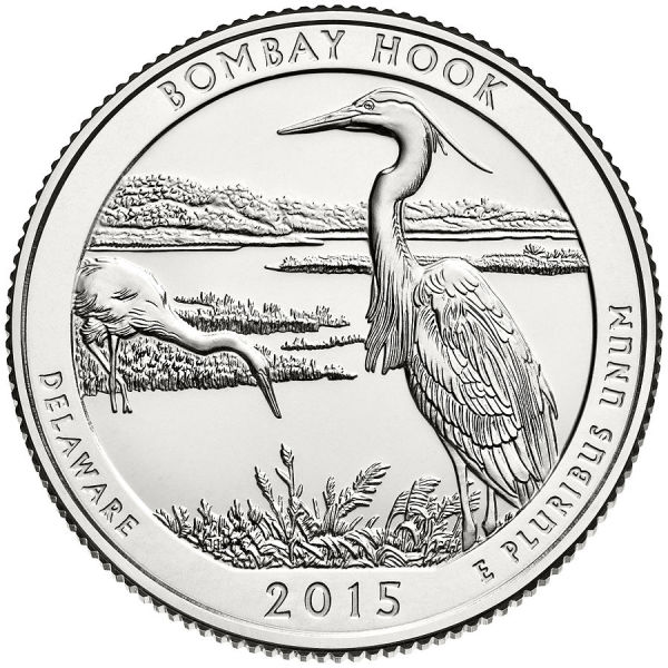 特拉华州孟买胡克国家野生动物保护区流通纪念币