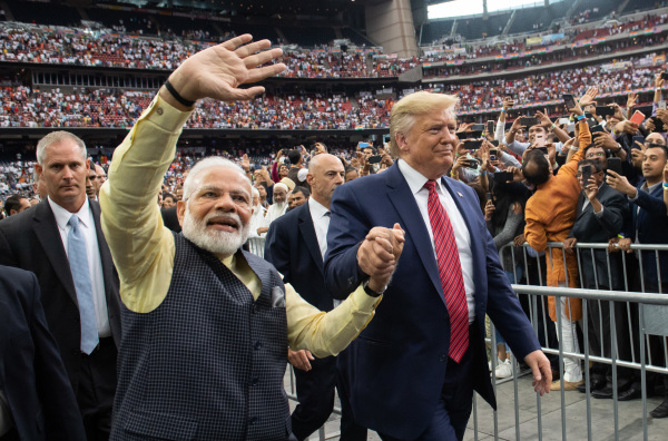 美国总统川普与印度总理莫迪